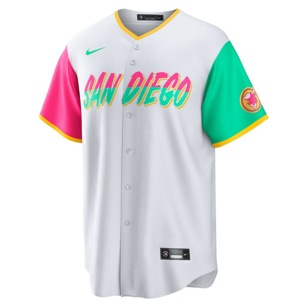 Manny Machado San Diego Padres Nike City Connect Replica Player Jersey - White - Nike Online
