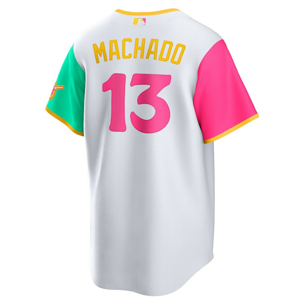 Manny Machado San Diego Padres Nike City Connect Replica Player Jersey - White - Nike Online