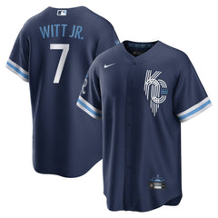 Bobby Witt Jr. Kansas City Royals Nike City Connect Replica Player Jersey - Navy - Nike Sale