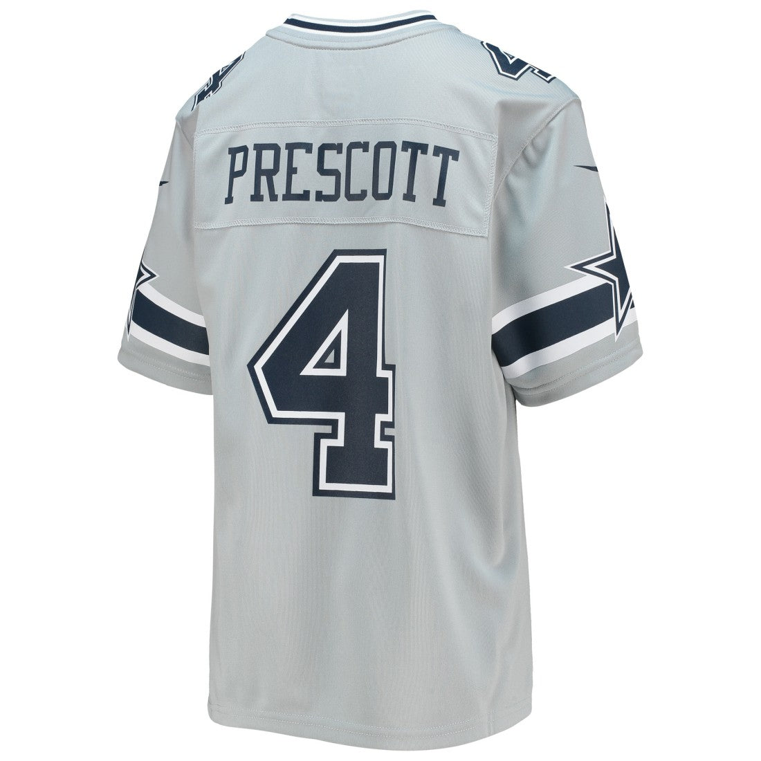 Nike Dak Prescott Dallas Cowboys Youth Inverted Team Game Jersey Silver