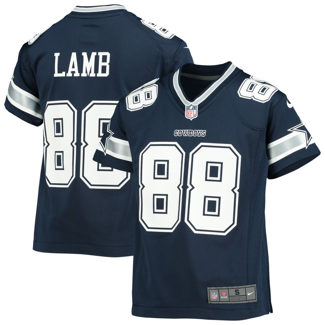 Nike CeeDee Lamb Dallas Cowboys Youth Player Game Jersey Navy