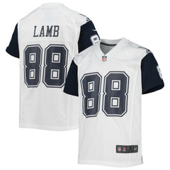 Nike CeeDee Lamb Dallas Cowboys Youth Alternate Game Jersey White