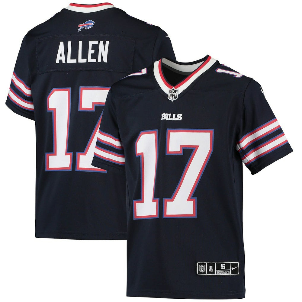Nike Josh Allen Buffalo Bills Youth Inverted Team Game Jersey Navy