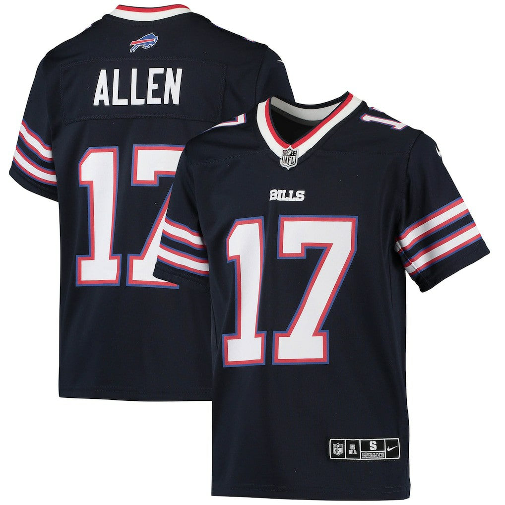 Nike Josh Allen Buffalo Bills Youth Inverted Team Game Jersey Navy
