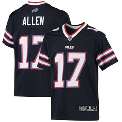 Nike Josh Allen Buffalo Bills Youth Inverted Team Game Jersey Navy