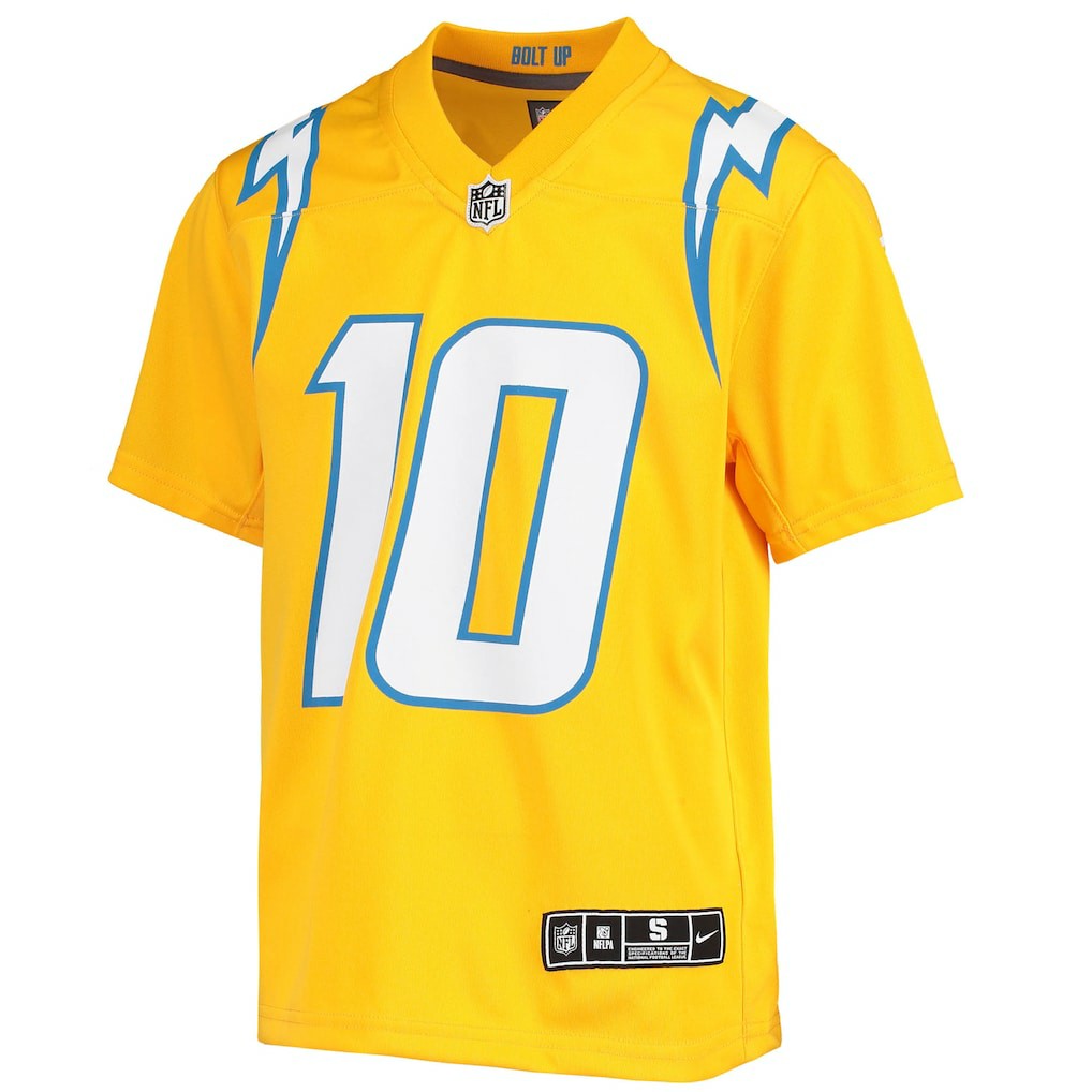 Nike Justin Herbert Los Angeles Chargers Youth Inverted Team Game Jersey Gold