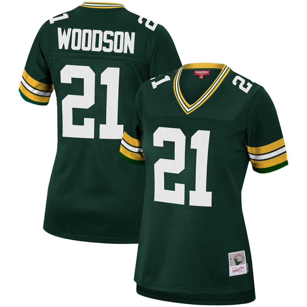 Mitchell & Ness Charles Woodson Green Bay Packers Women's 2010 Legacy Replica Player Jersey Green