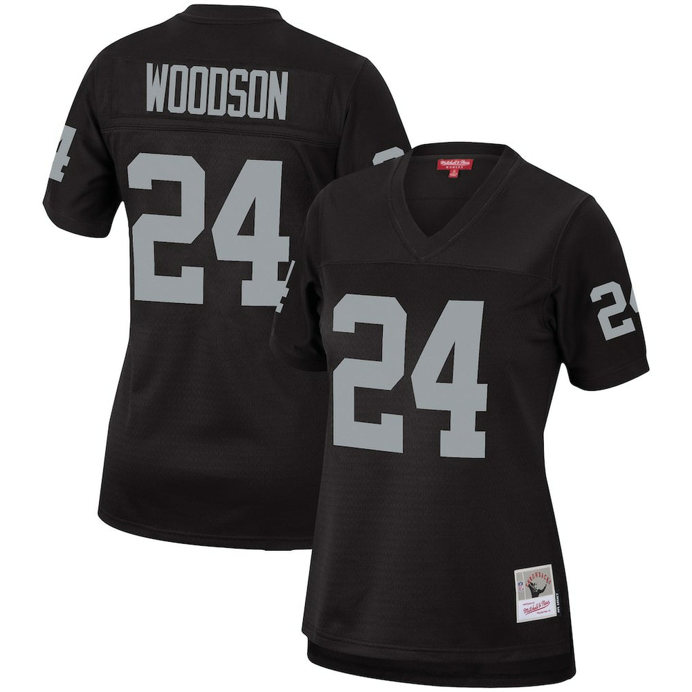 Mitchell & Ness Charles Woodson Las Vegas Raiders Women's Legacy Replica Team Jersey Black