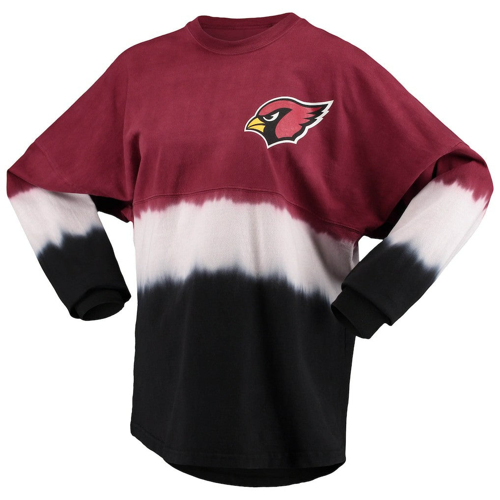 Fanatics Arizona Cardinals Women's Ombre Long Sleeve T-Shirt Cardinal/White