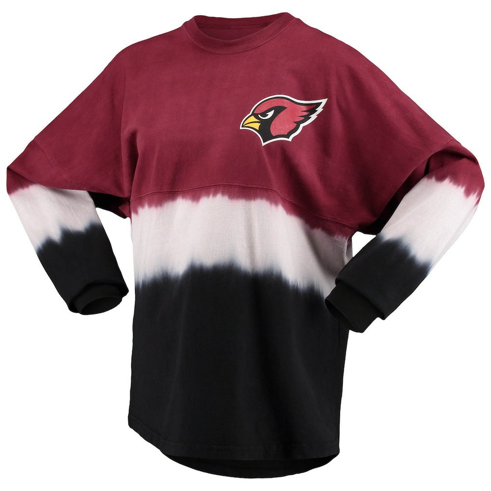 Fanatics Arizona Cardinals Women's Ombre Long Sleeve T-Shirt Cardinal/White