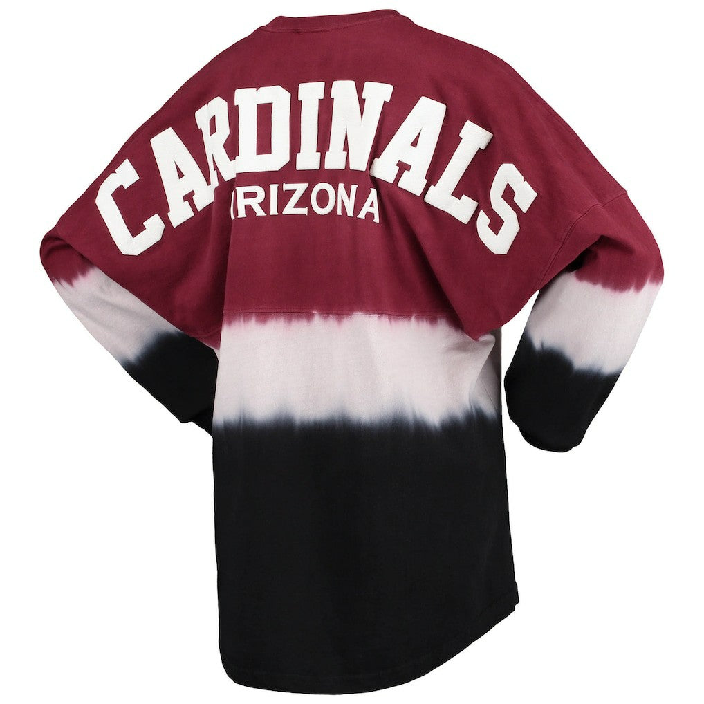 Fanatics Arizona Cardinals Women's Ombre Long Sleeve T-Shirt Cardinal/White