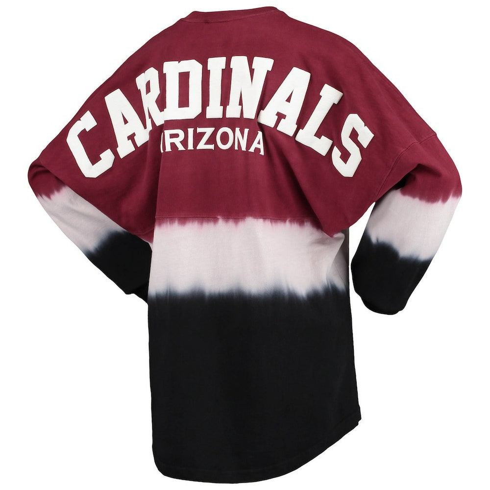 Fanatics Arizona Cardinals Women's Ombre Long Sleeve T-Shirt Cardinal/White