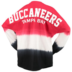 Fanatics Tampa Bay Buccaneers Women's Ombre Long Sleeve T-Shirt Red/Black