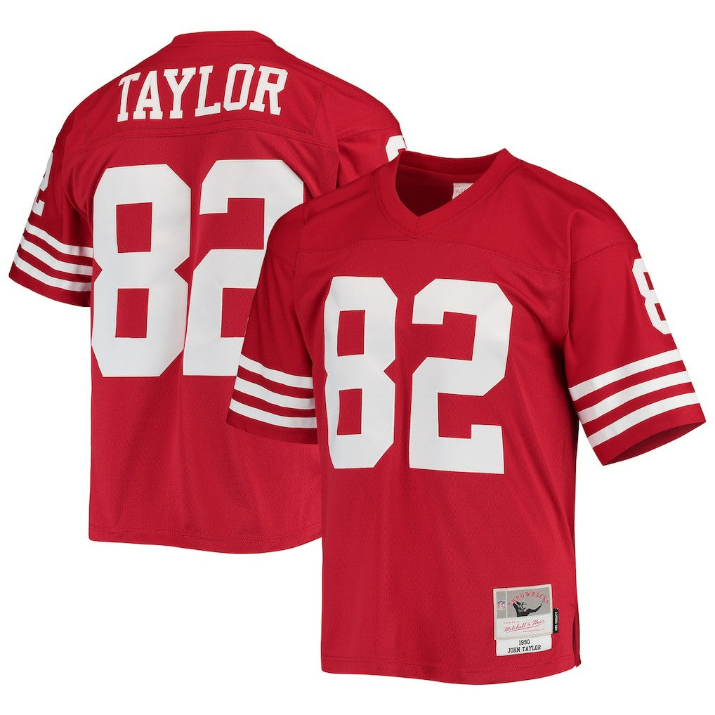 Mitchell & Ness John Taylor San Francisco 49ers Legacy Replica Jersey Scarlet