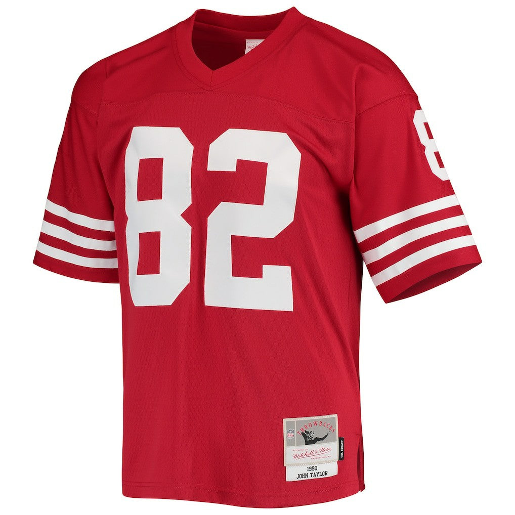 Mitchell & Ness John Taylor San Francisco 49ers Legacy Replica Jersey Scarlet