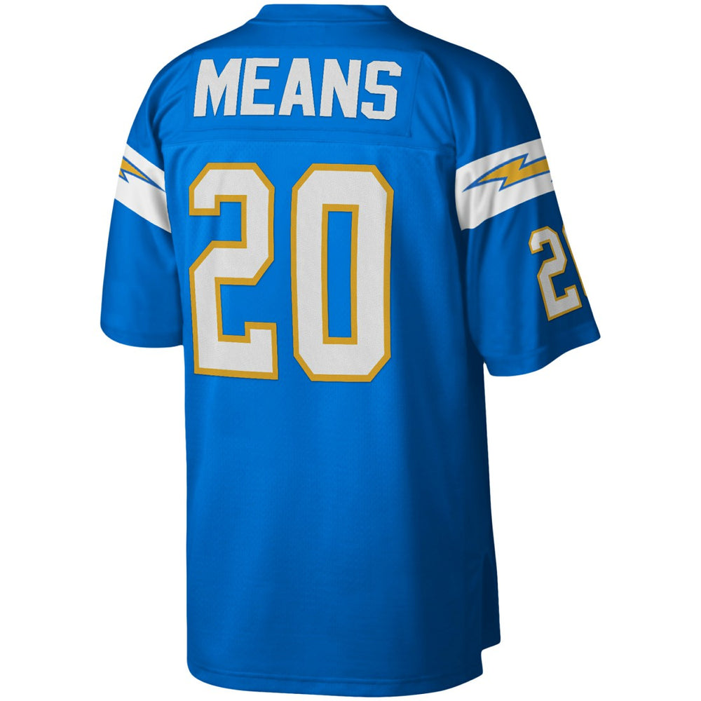 Mitchell & Ness Natrone Means Los Angeles Chargers Legacy Replica Jersey Powder Blue