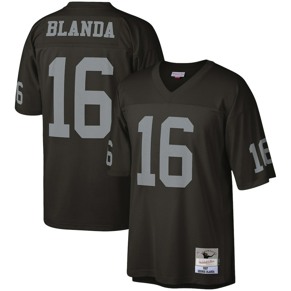 Mitchell & Ness George Blanda Las Vegas Raiders Legacy Replica Jersey Black