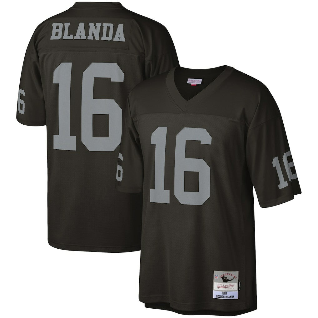 Mitchell & Ness George Blanda Las Vegas Raiders Legacy Replica Jersey Black