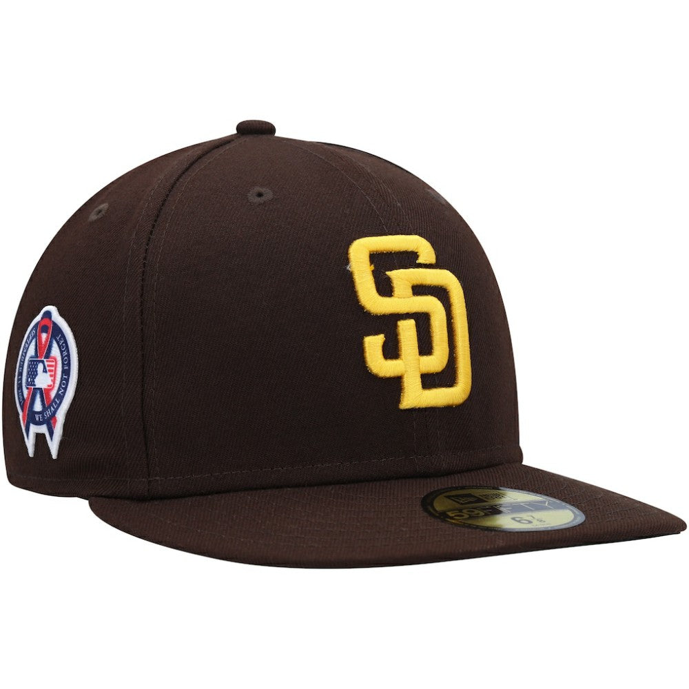 San Diego Padres New Era 9/11 Memorial Side Patch 59FIFTY Fitted Hat - Brown - New Era Lifestyle