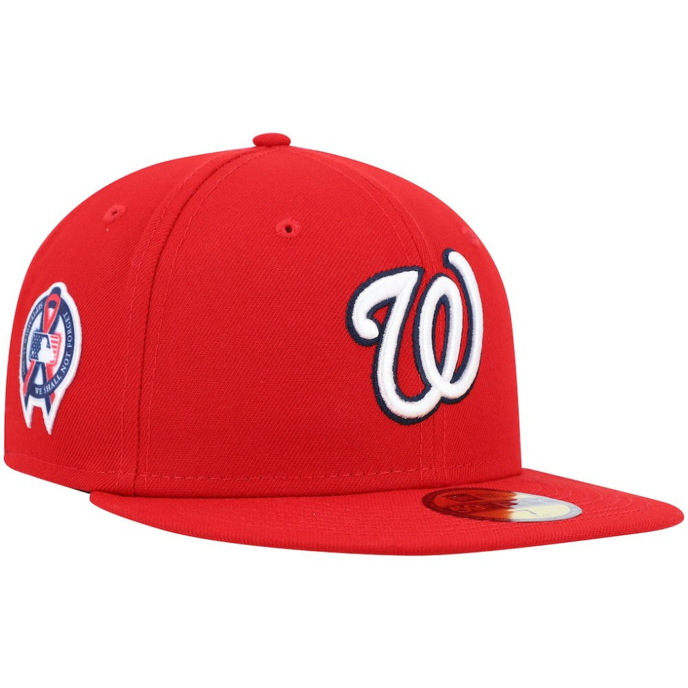 Washington Nationals New Era 9/11 Memorial Side Patch 59FIFTY Fitted Hat - Red - New Era Online