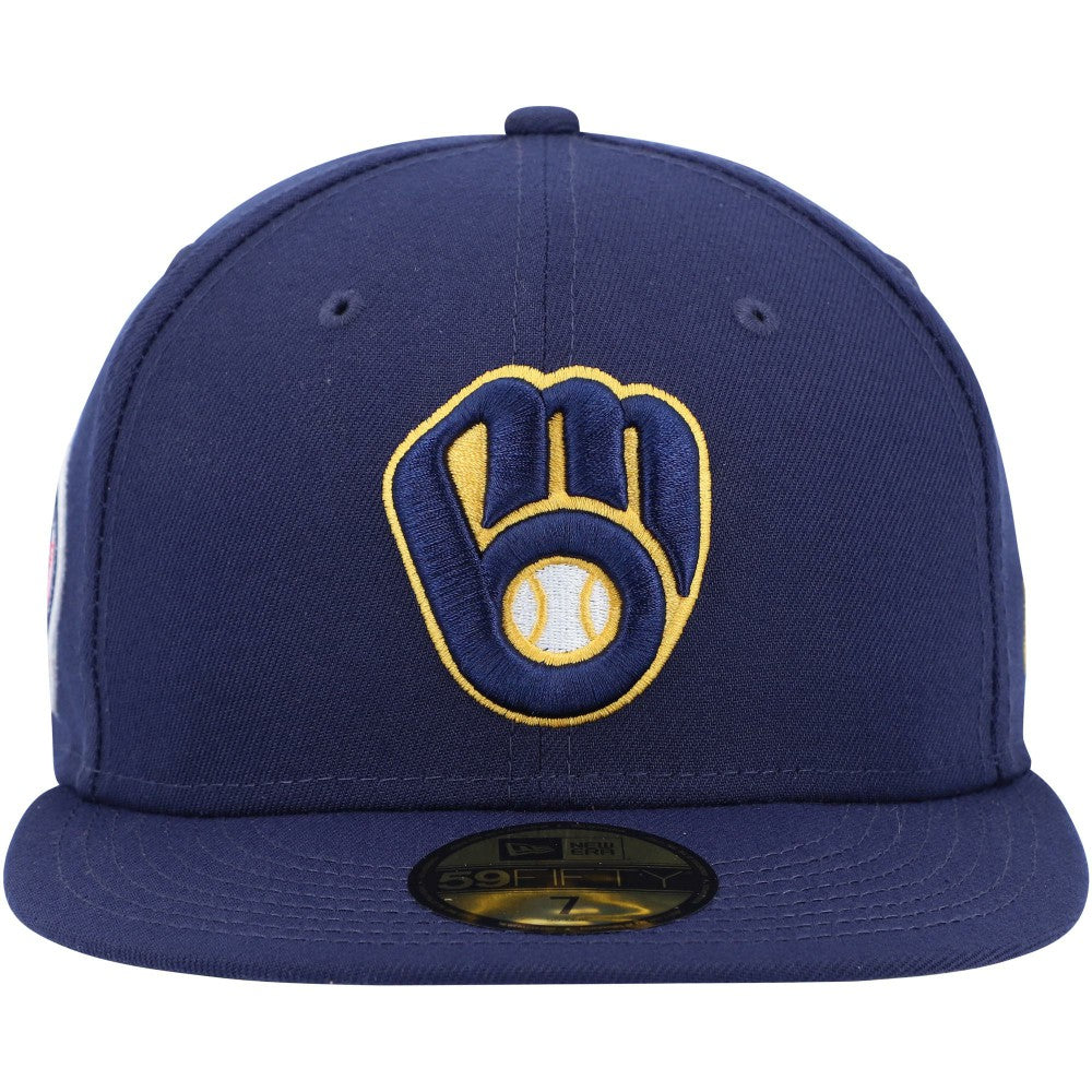 Milwaukee Brewers New Era 9/11 Memorial Side Patch 59FIFTY Fitted Hat - Navy - New Era Online