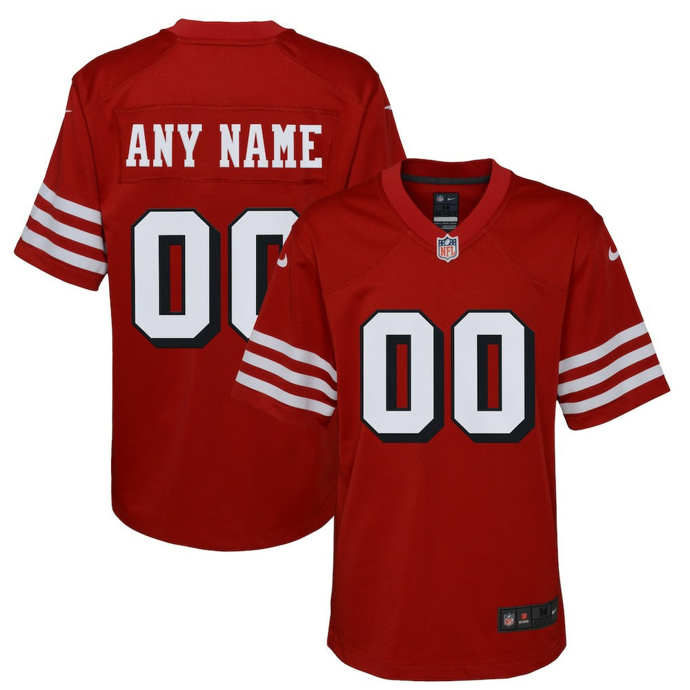 Nike San Francisco 49ers Youth Alternate Custom Game Jersey Scarlet