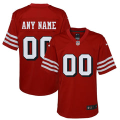 Nike San Francisco 49ers Youth Alternate Custom Game Jersey Scarlet