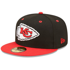 Kansas City Chiefs New Era Flipside 2Tone 59FIFTY Fitted Hat Black/Red