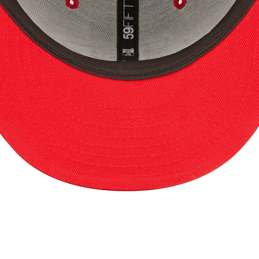Kansas City Chiefs New Era Flipside 2Tone 59FIFTY Fitted Hat Black/Red