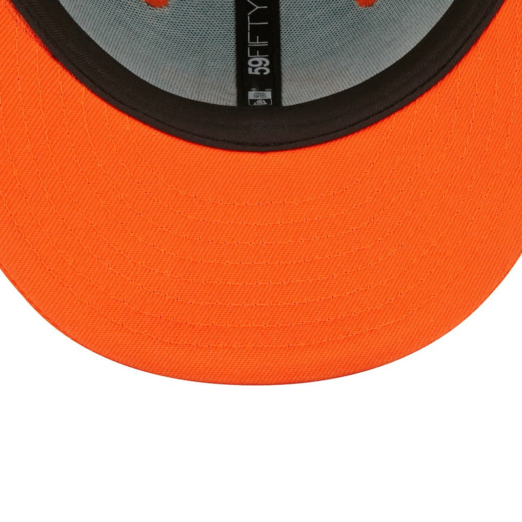Miami Dolphins New Era Flipside 2Tone 59FIFTY Fitted Hat Aqua/Orange