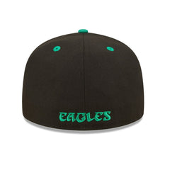 Philadelphia Eagles New Era Flipside 2Tone 59FIFTY Fitted Hat Black/