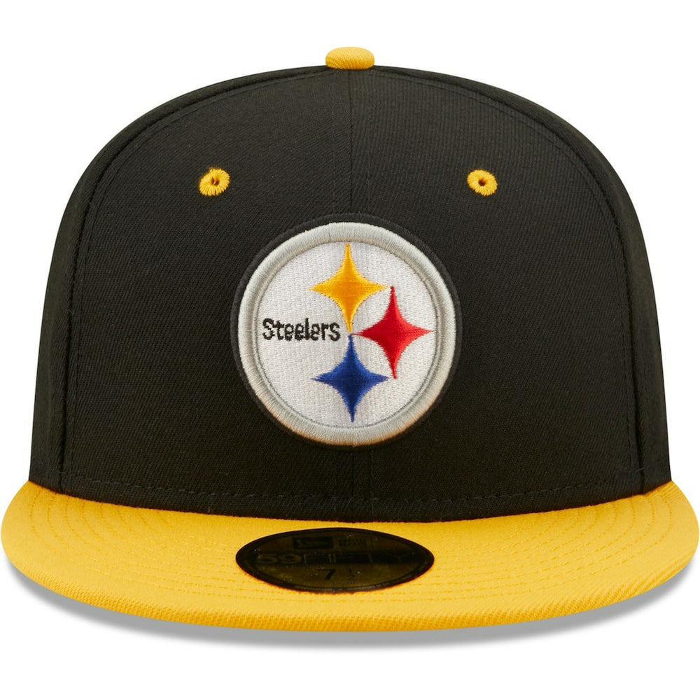 Pittsburgh Steelers New Era Flipside 2Tone 59FIFTY Fitted Hat Black/Gold