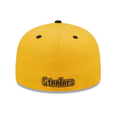 Pittsburgh Steelers New Era Flipside 2Tone 59FIFTY Fitted Hat Gold/Black