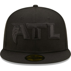 Atlanta Falcons New Era Team Black on Black Alternate 59FIFTY Fitted Hat