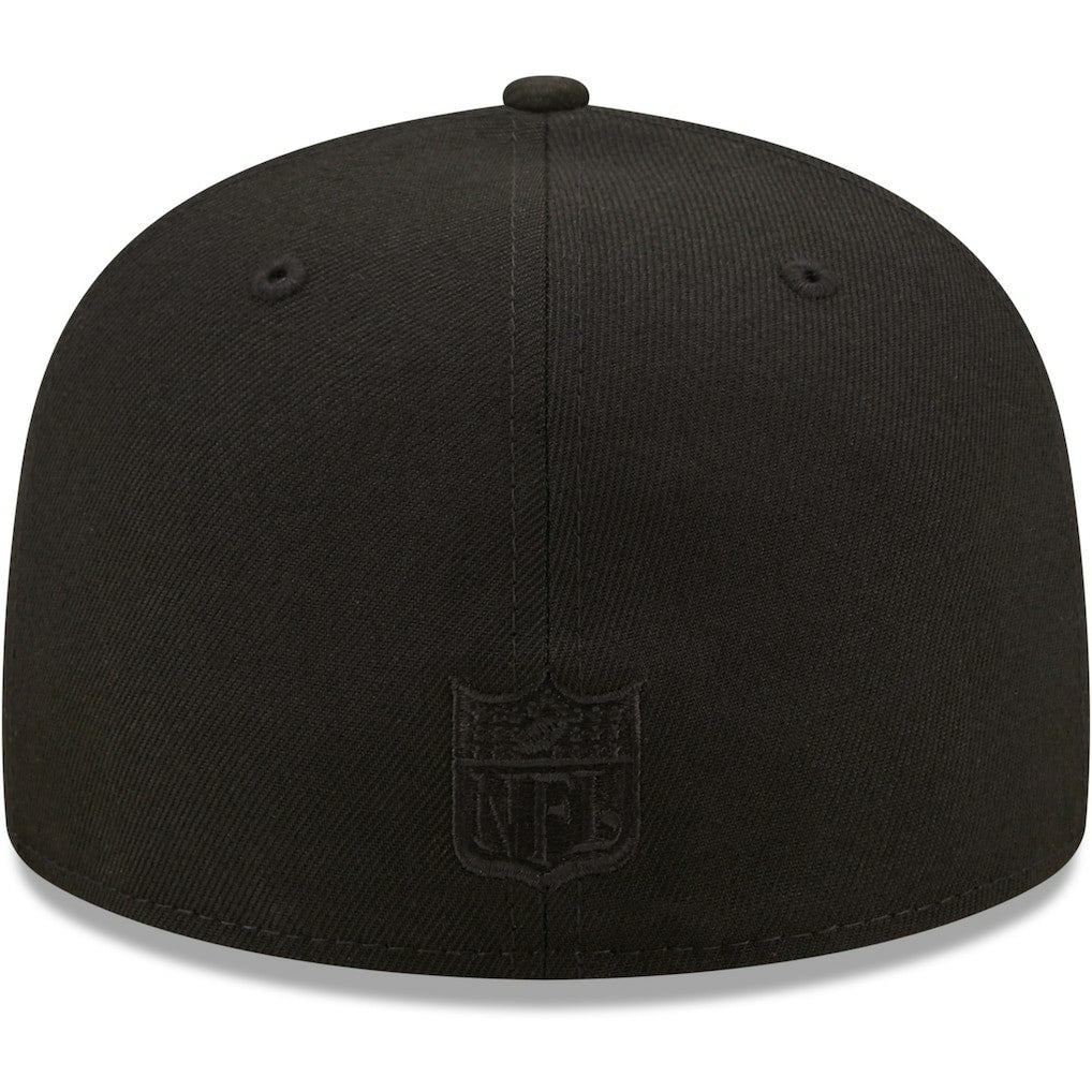 Cleveland Browns New Era Team Black on Black Alternate Logo 59FIFTY Fitted Hat