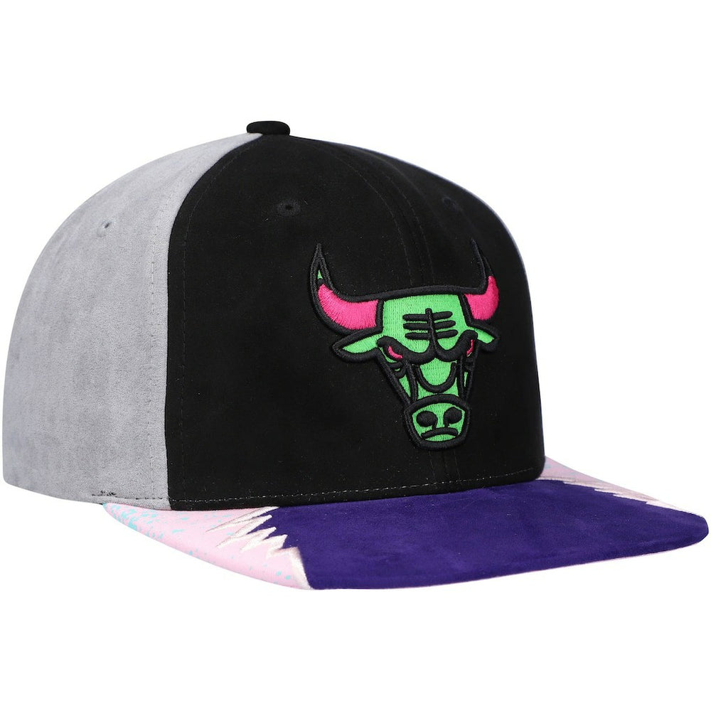 Chicago Bulls Day 5 Snapback Hat Black/Pink | Mitchell & Ness discount