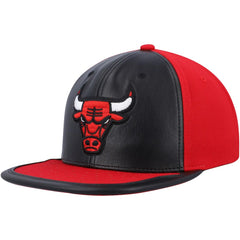 Chicago Bulls Day One Snapback Hat Black/Red | Mitchell & Ness Lifestyle