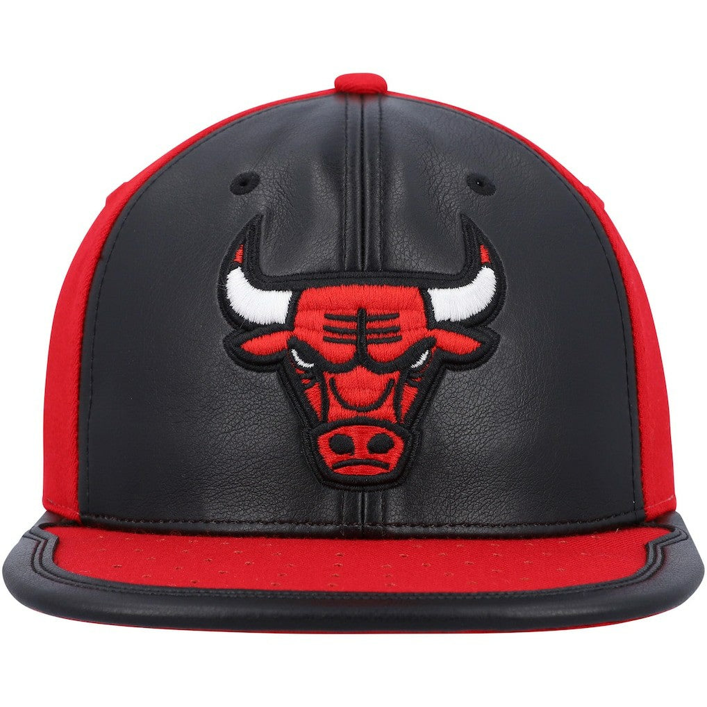 Chicago Bulls Day One Snapback Hat Black/Red | Mitchell & Ness Lifestyle