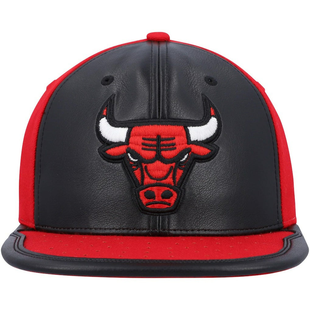 Chicago Bulls Day One Snapback Hat Black/Red | Mitchell & Ness Lifestyle