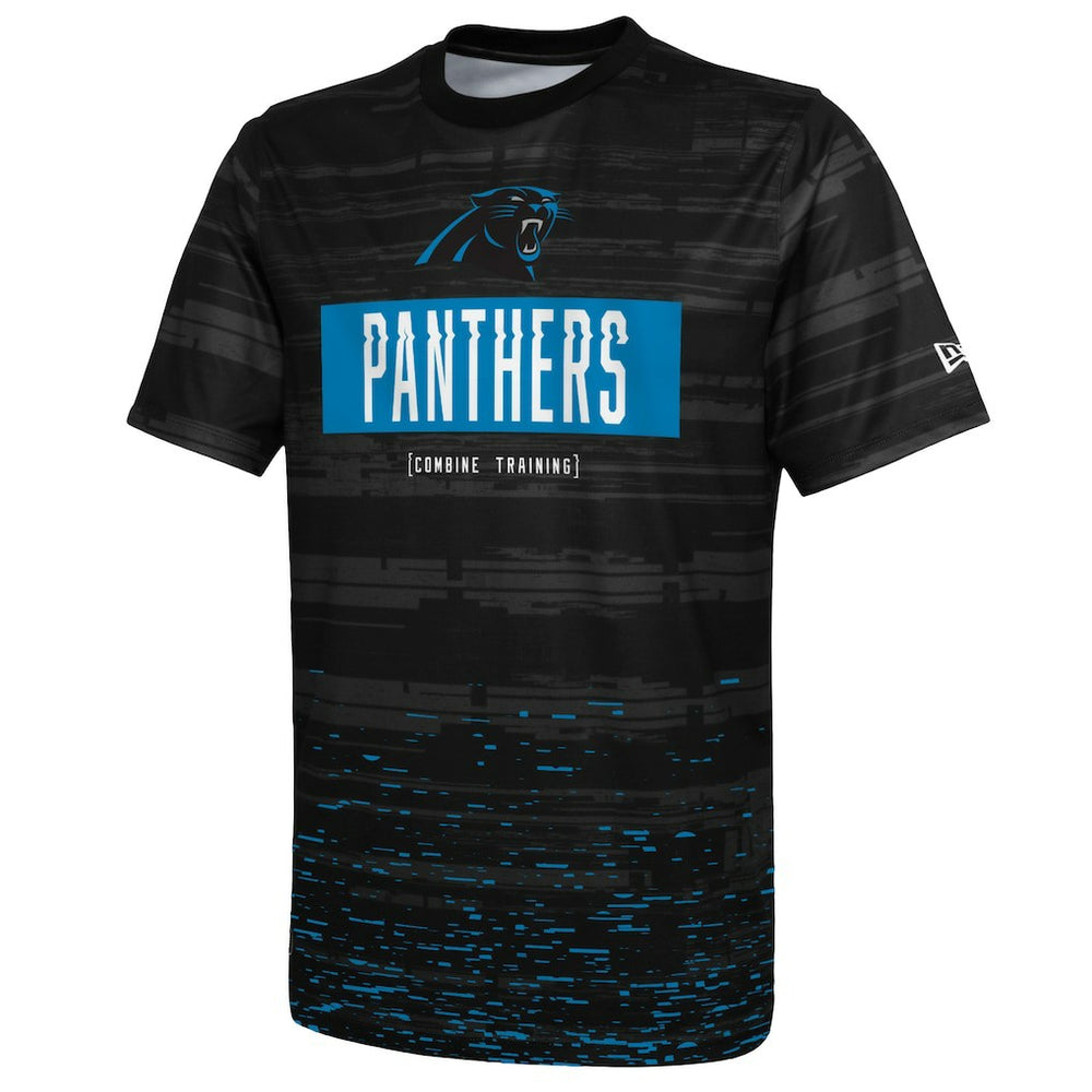 Carolina Panthers New Era Combine Authentic Sweep T-Shirt Black