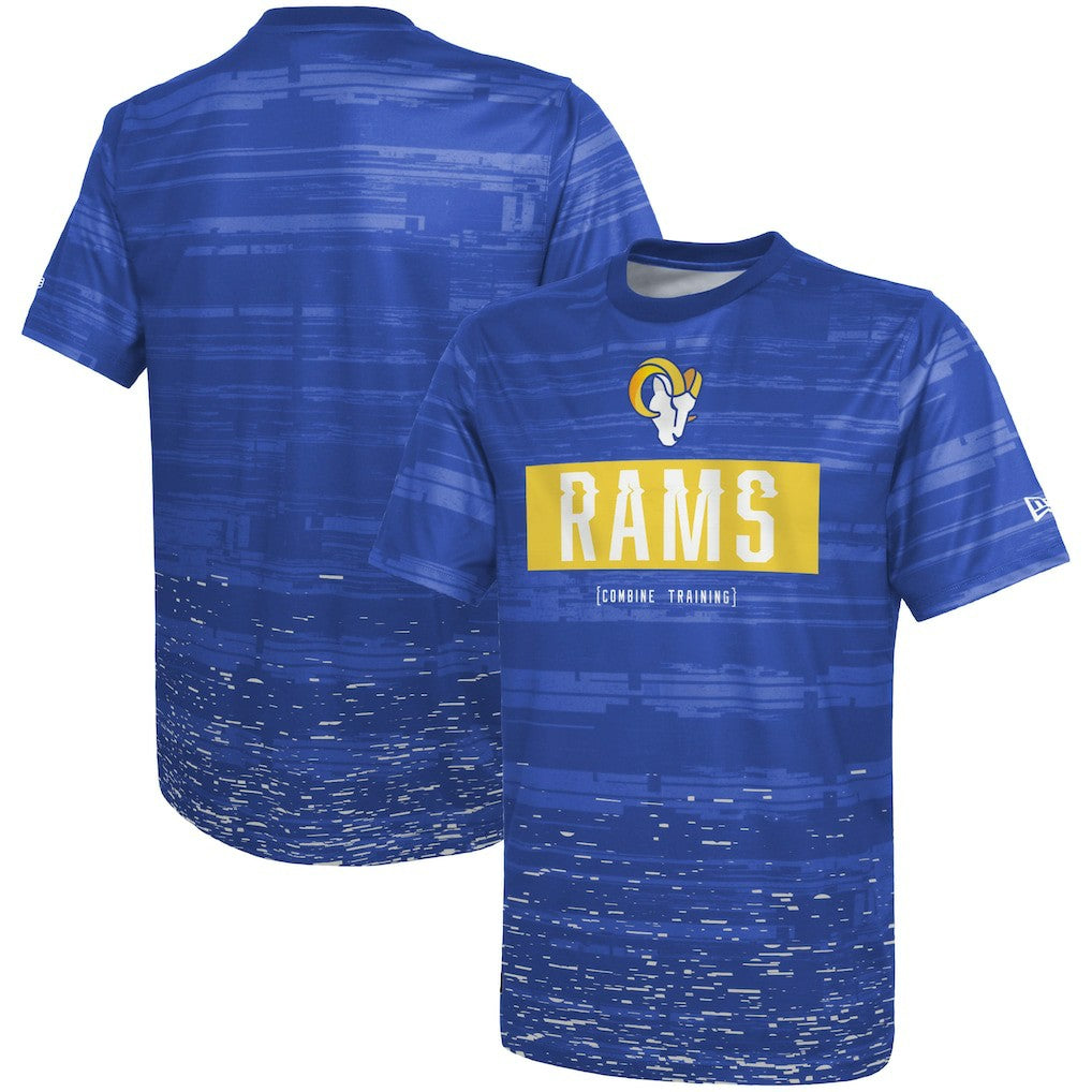 Los Angeles Rams New Era Combine Authentic Sweep T-Shirt Royal