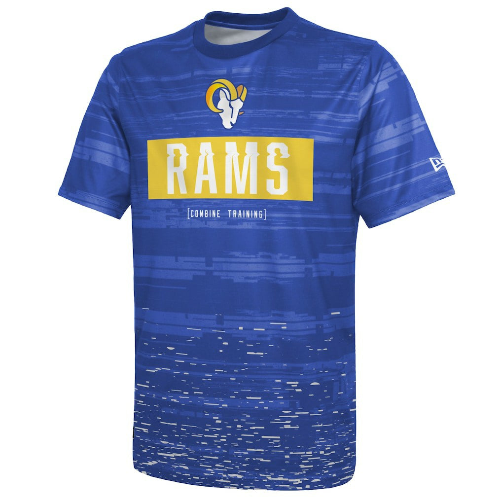 Los Angeles Rams New Era Combine Authentic Sweep T-Shirt Royal