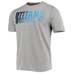 Tennessee Titans New Era Combine Authentic Game On T-Shirt Heathered Gray