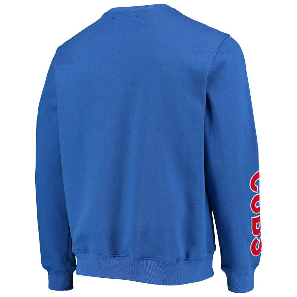 Chicago Cubs Pro Standard Stacked Logo Pullover Sweatshirt - Royal - MLB Discount