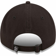 Miami Marlins New Era Black On Black Core Classic 2.0 9TWENTY Adjustable Hat - New Era Sale