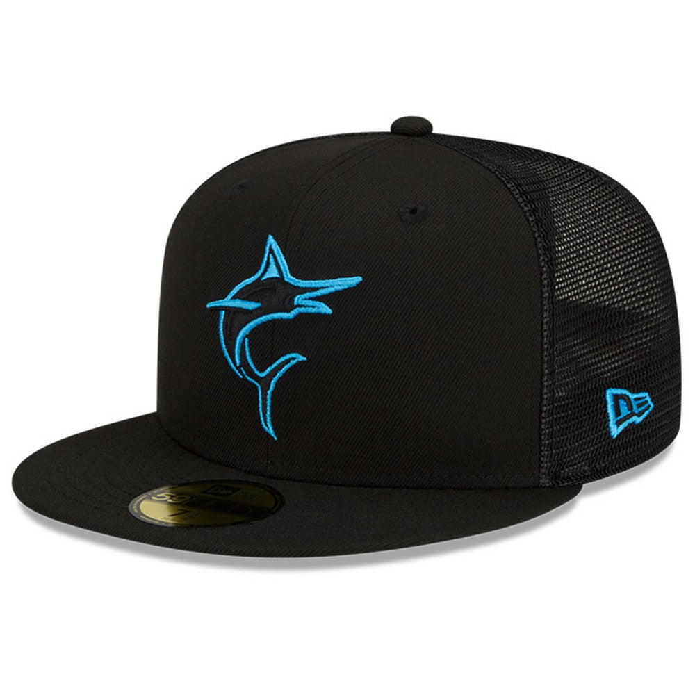 Miami Marlins New Era 2023 Batting Practice 59FIFTY Fitted Hat - Black - New Era Discount