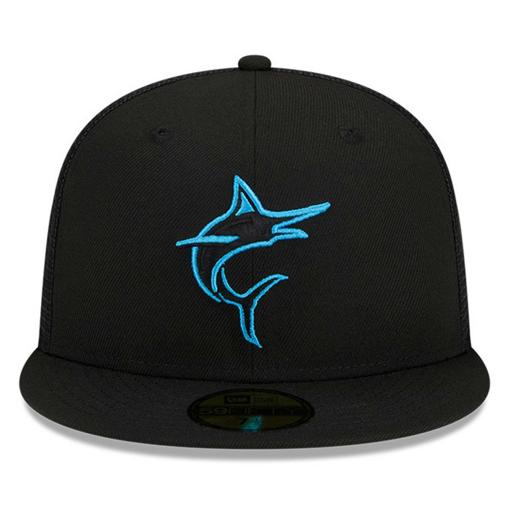 Miami Marlins New Era 2023 Batting Practice 59FIFTY Fitted Hat - Black - New Era Discount