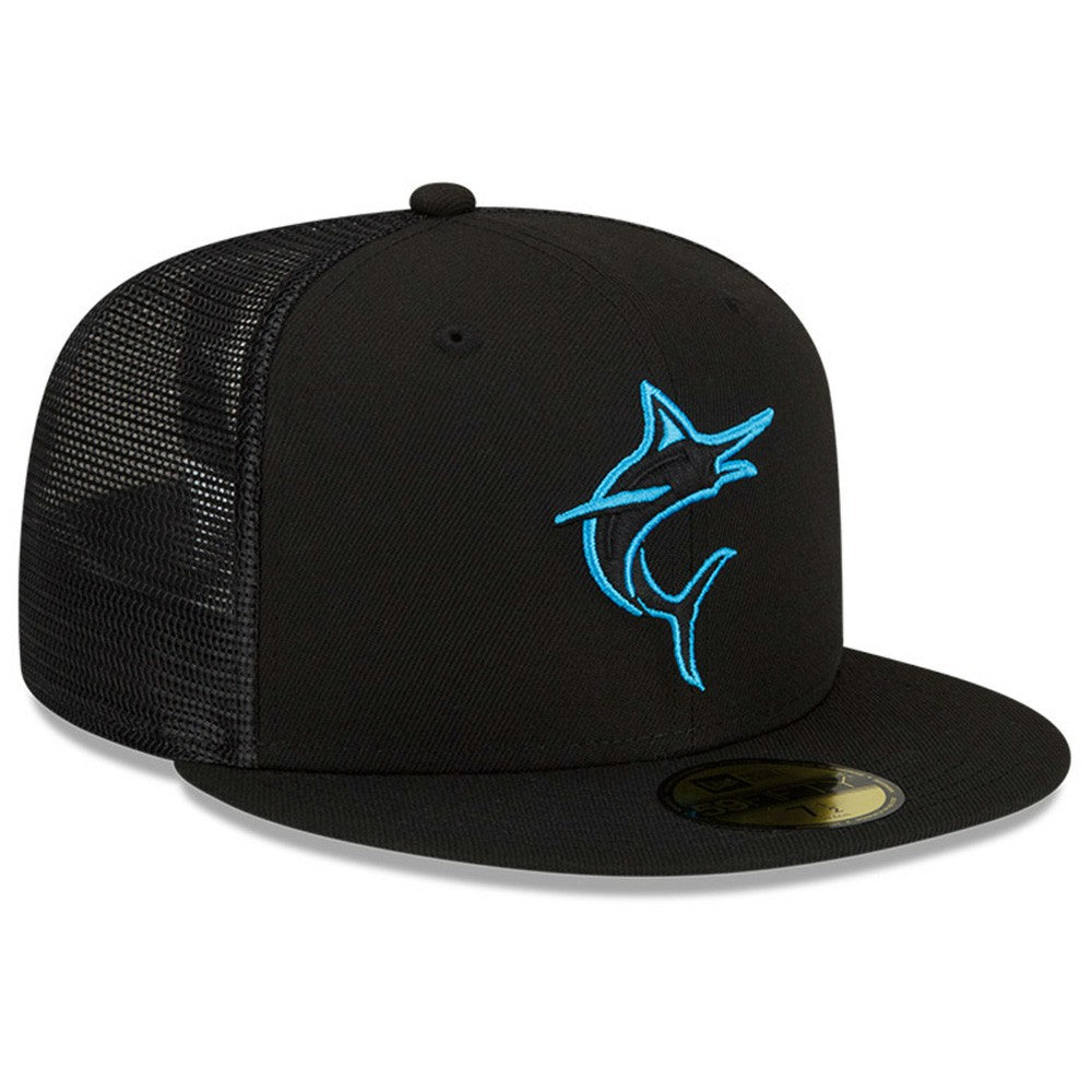 Miami Marlins New Era 2023 Batting Practice 59FIFTY Fitted Hat - Black - New Era Discount