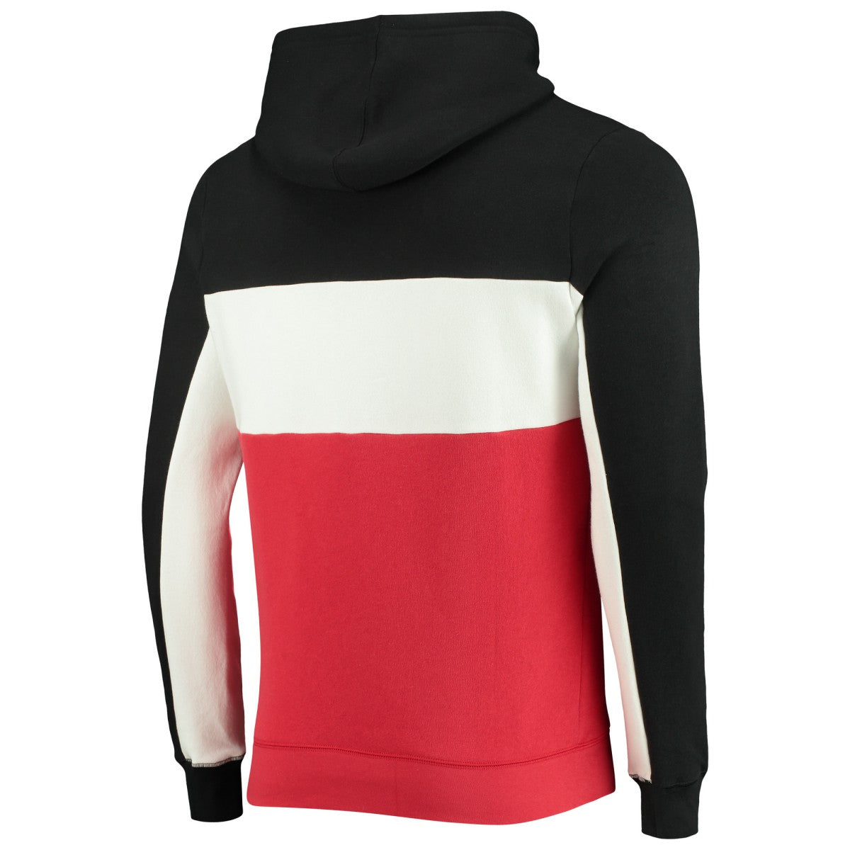Toronto Raptors Junk Food Wordmark Colorblock Fleece Pullover Hoodie Black/White