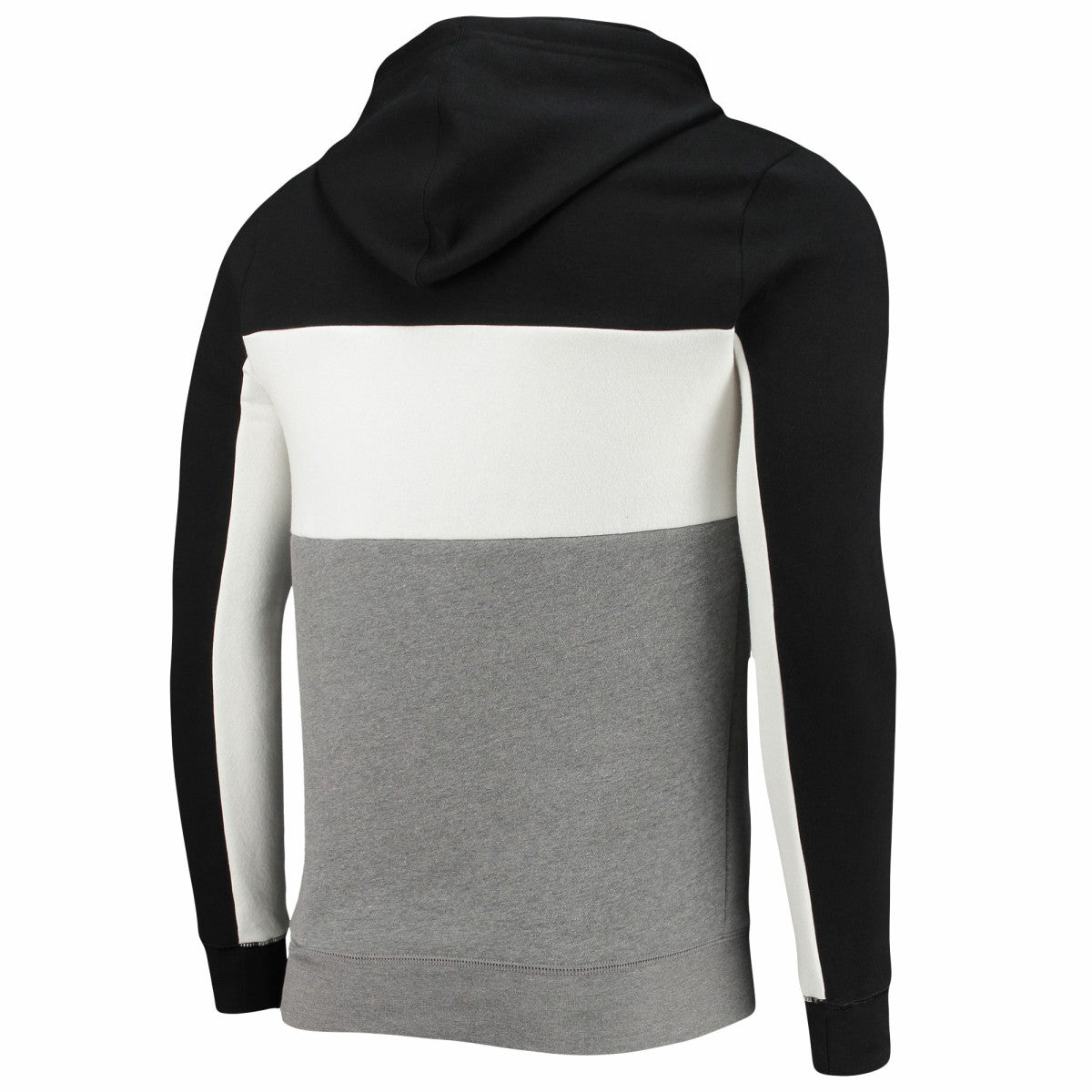 Miami Heat Junk Food Wordmark Colorblock Fleece Pullover Hoodie Black/White